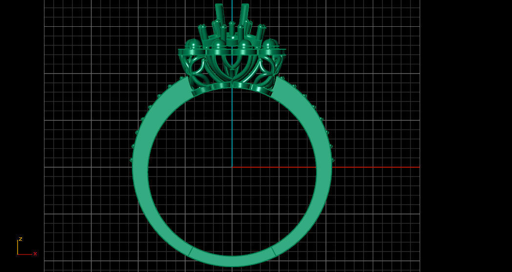 Ring Made With Gemvision Matrix9 3D 3D print model_5