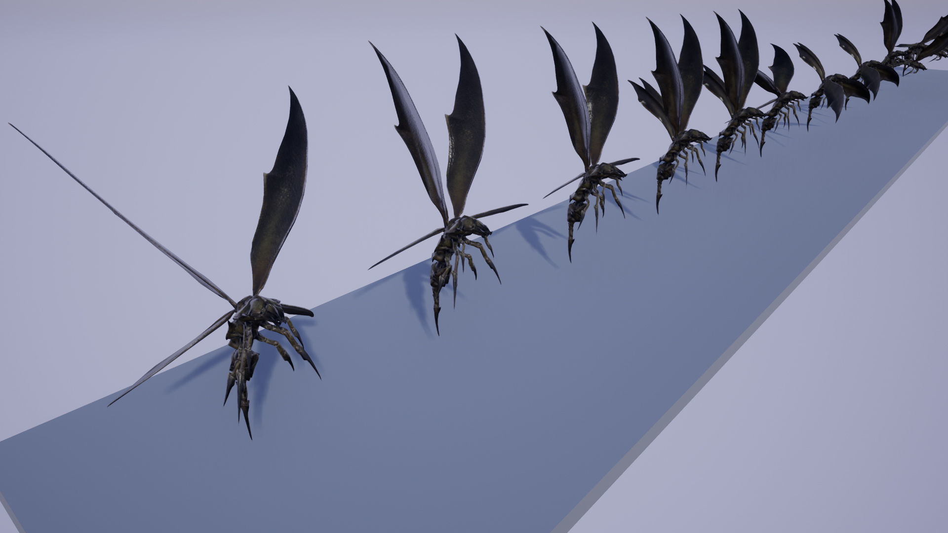 Angry Wasp Low-poly 3D model_2