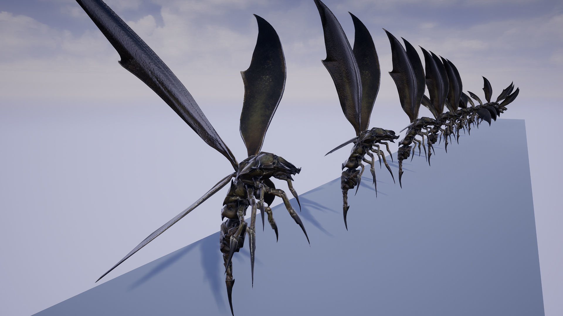 Angry Wasp Low-poly 3D model_3