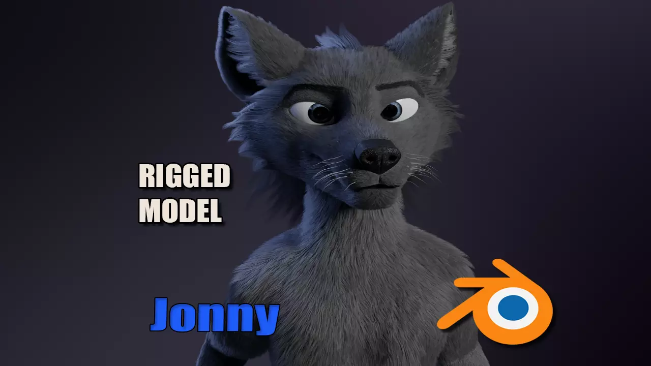 Jonny Anthro Wolf 3D model_0
