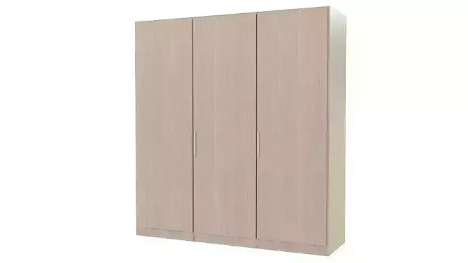Wooden armoire closet  3D model