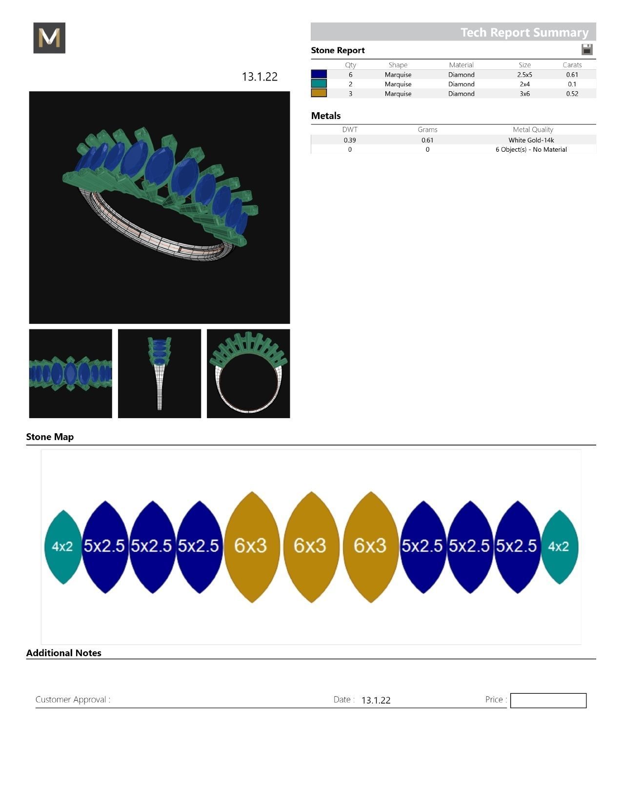Marquise ring 3D print model_6