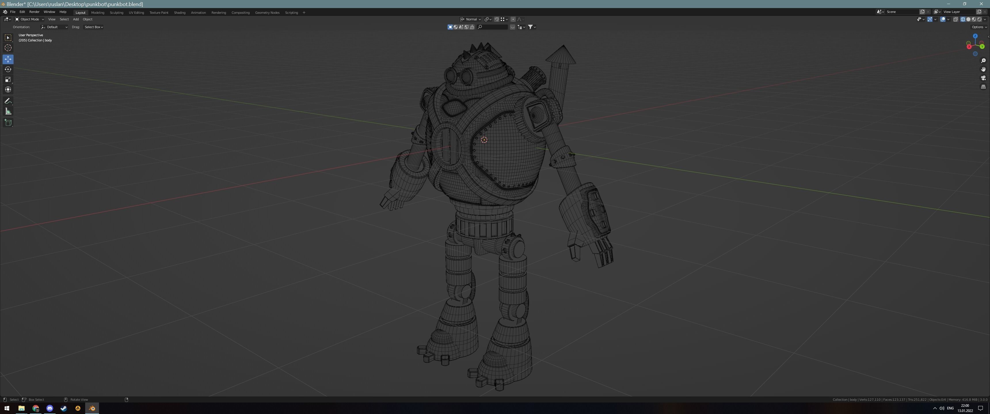 steampunk robot 3D model_10