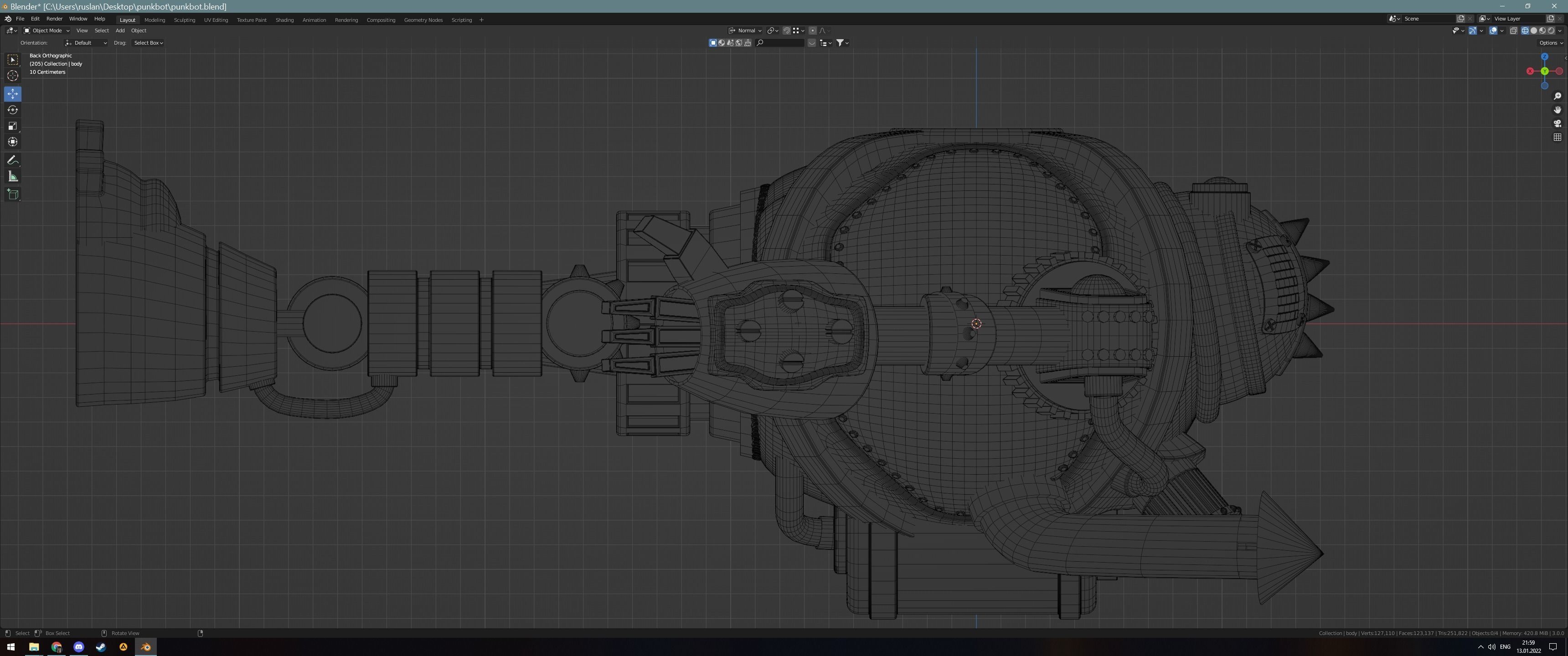 steampunk robot 3D model_8