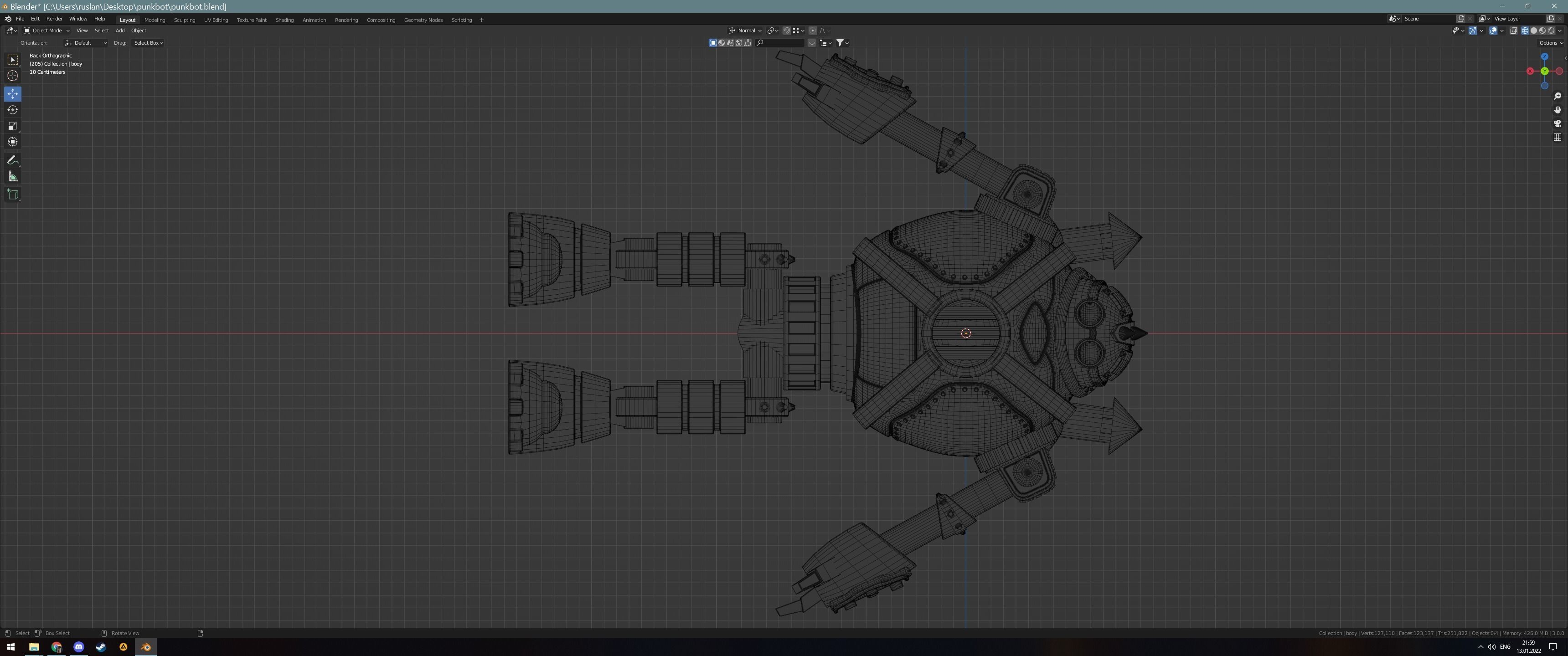 steampunk robot 3D model_7