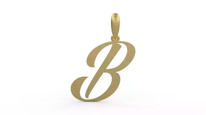 Initial Letters Pendant AngillaTattoo B