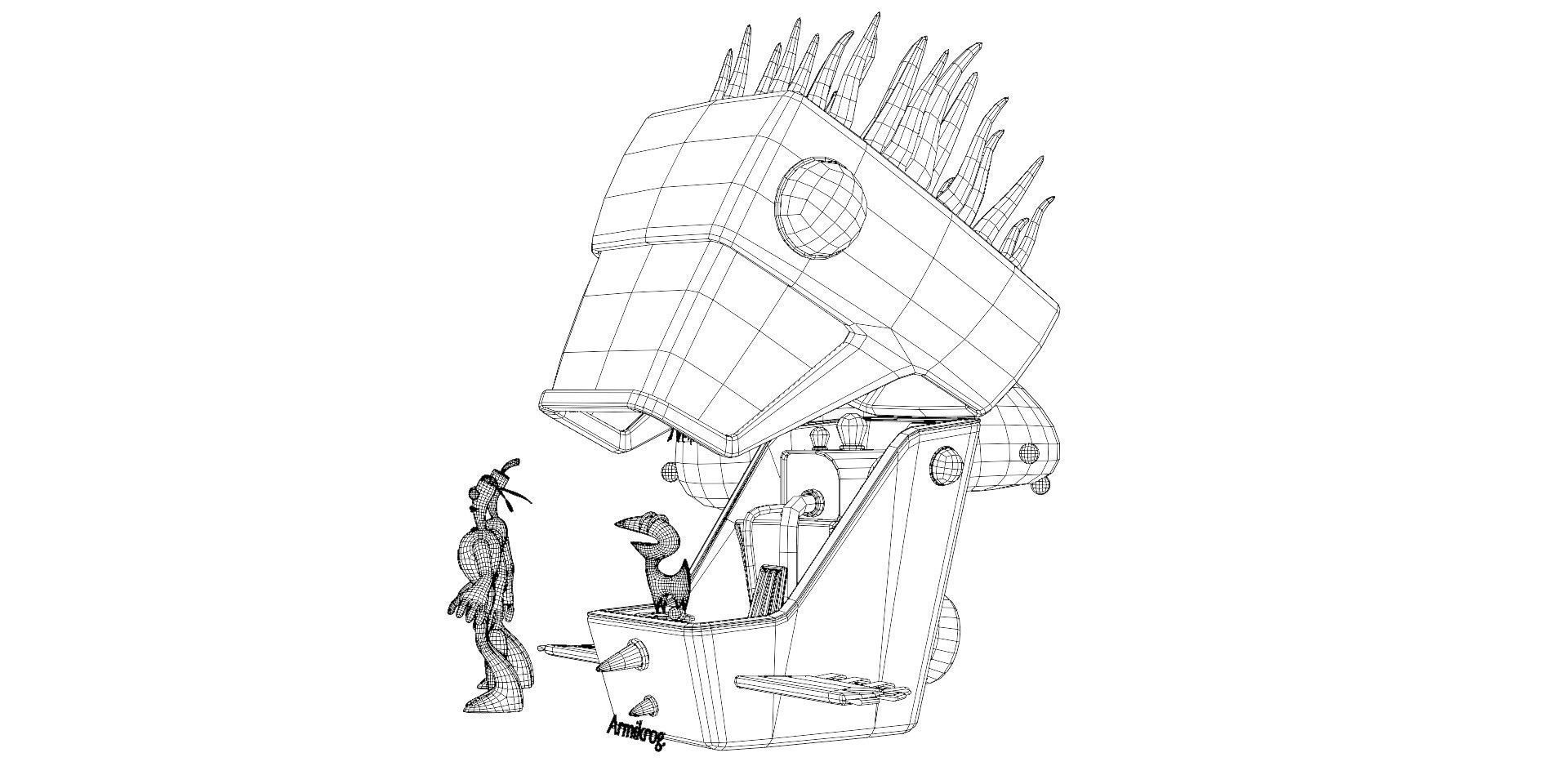 Neverhood and Armikrog character bundle Low-poly 3D model_12