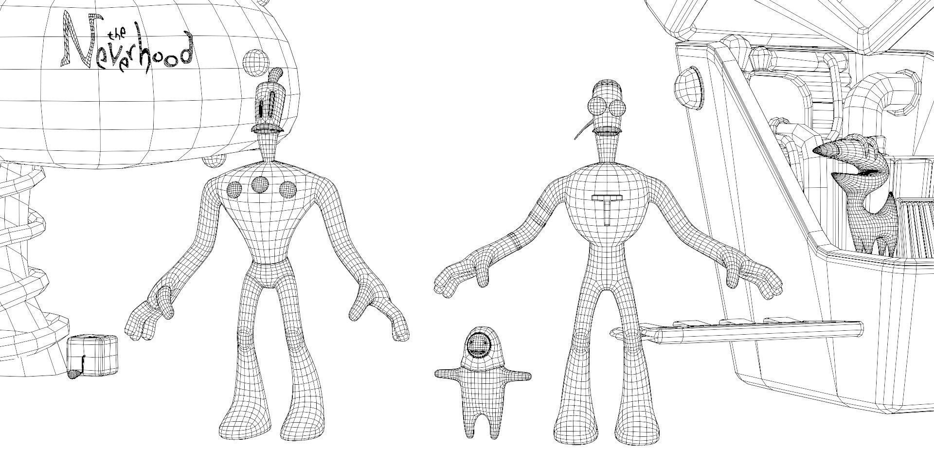 Neverhood and Armikrog character bundle Low-poly 3D model_8