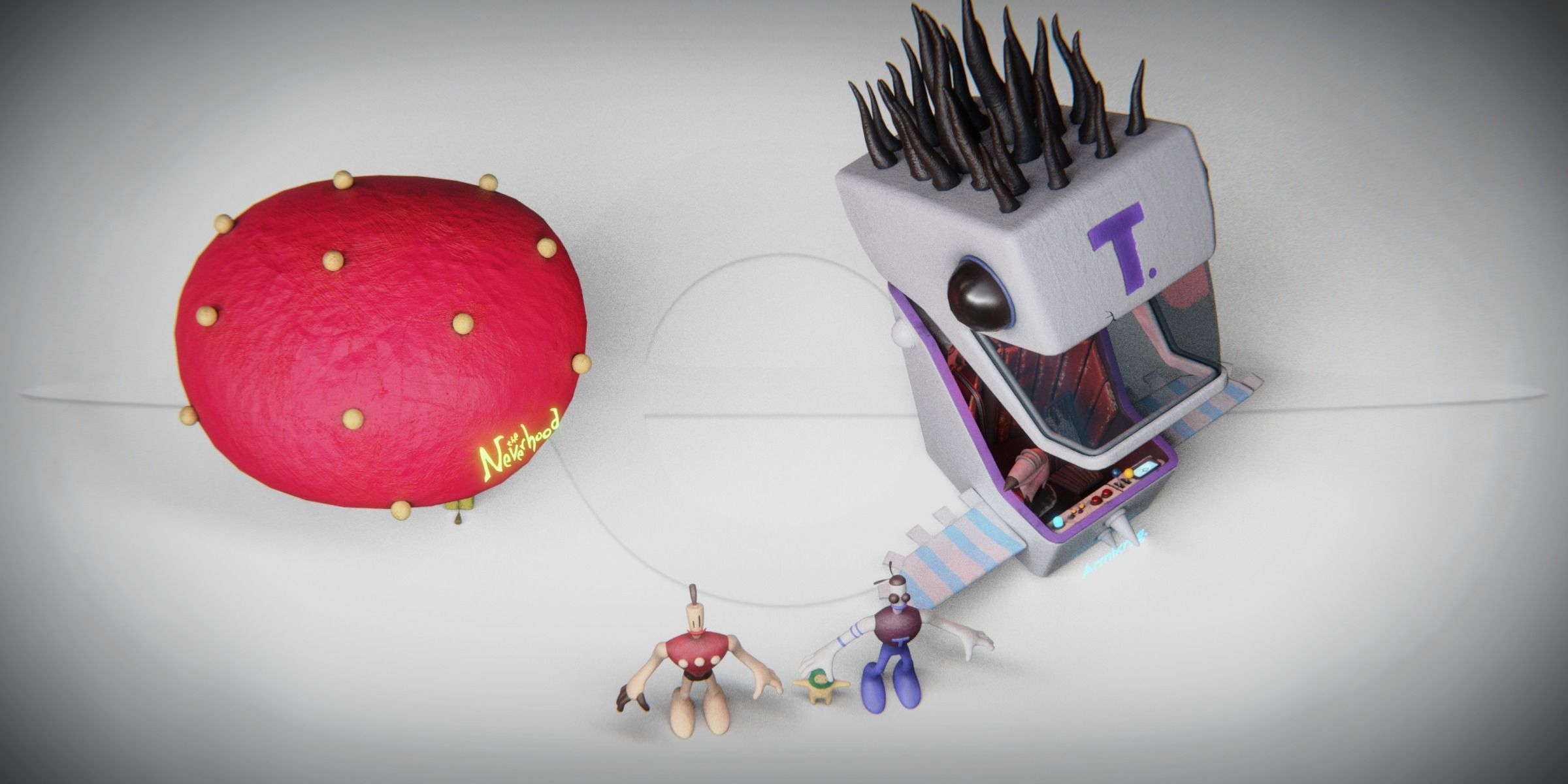 Neverhood and Armikrog character bundle Low-poly 3D model_3