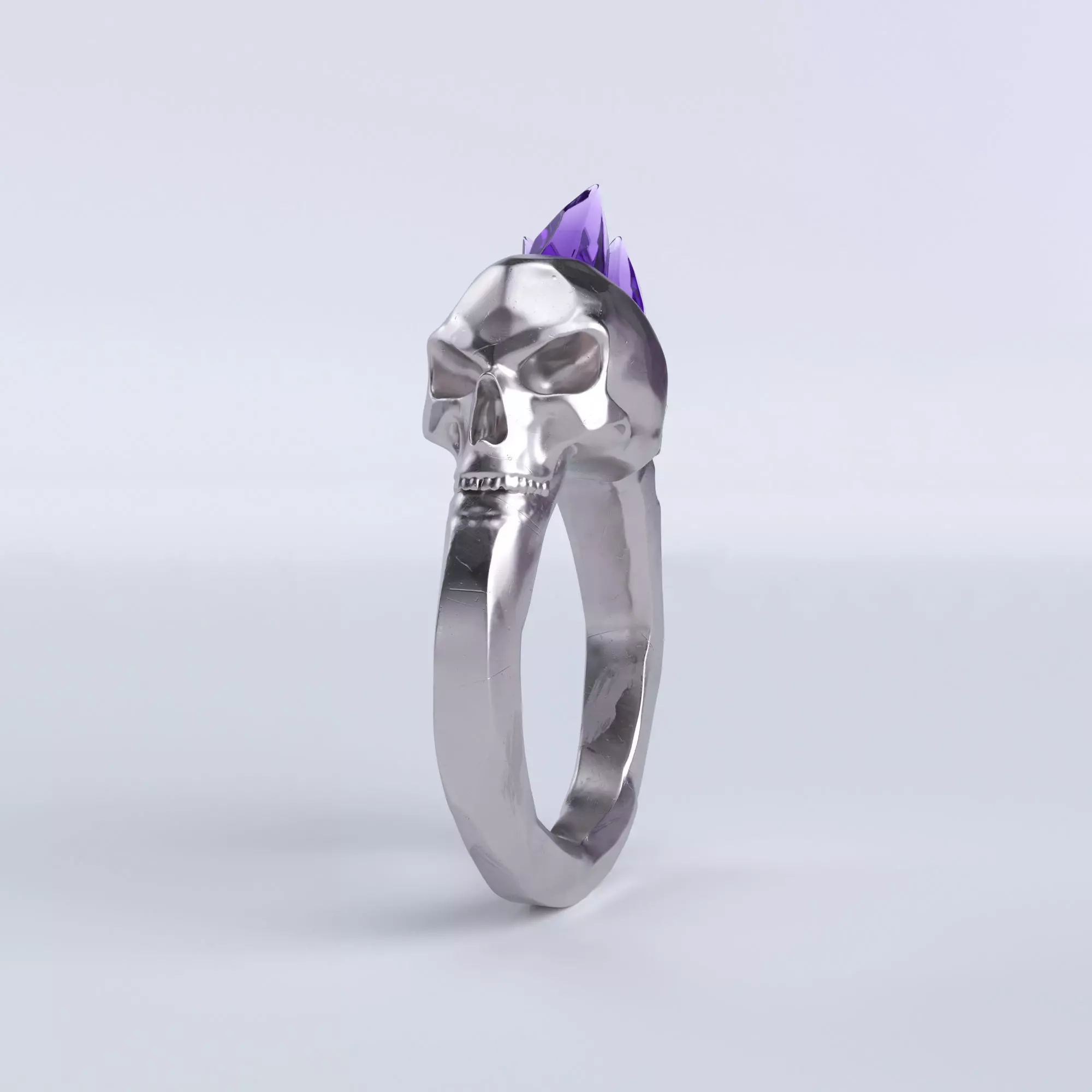Skull Ring Free 3D model_0