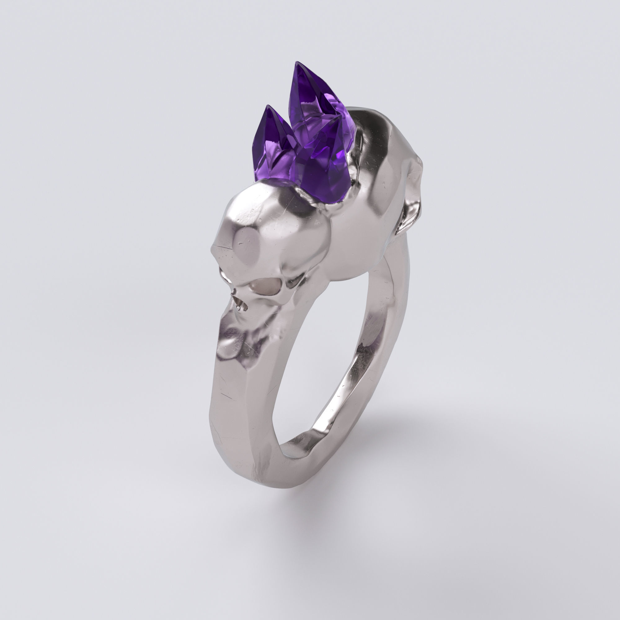 Skull Ring Free 3D model_2