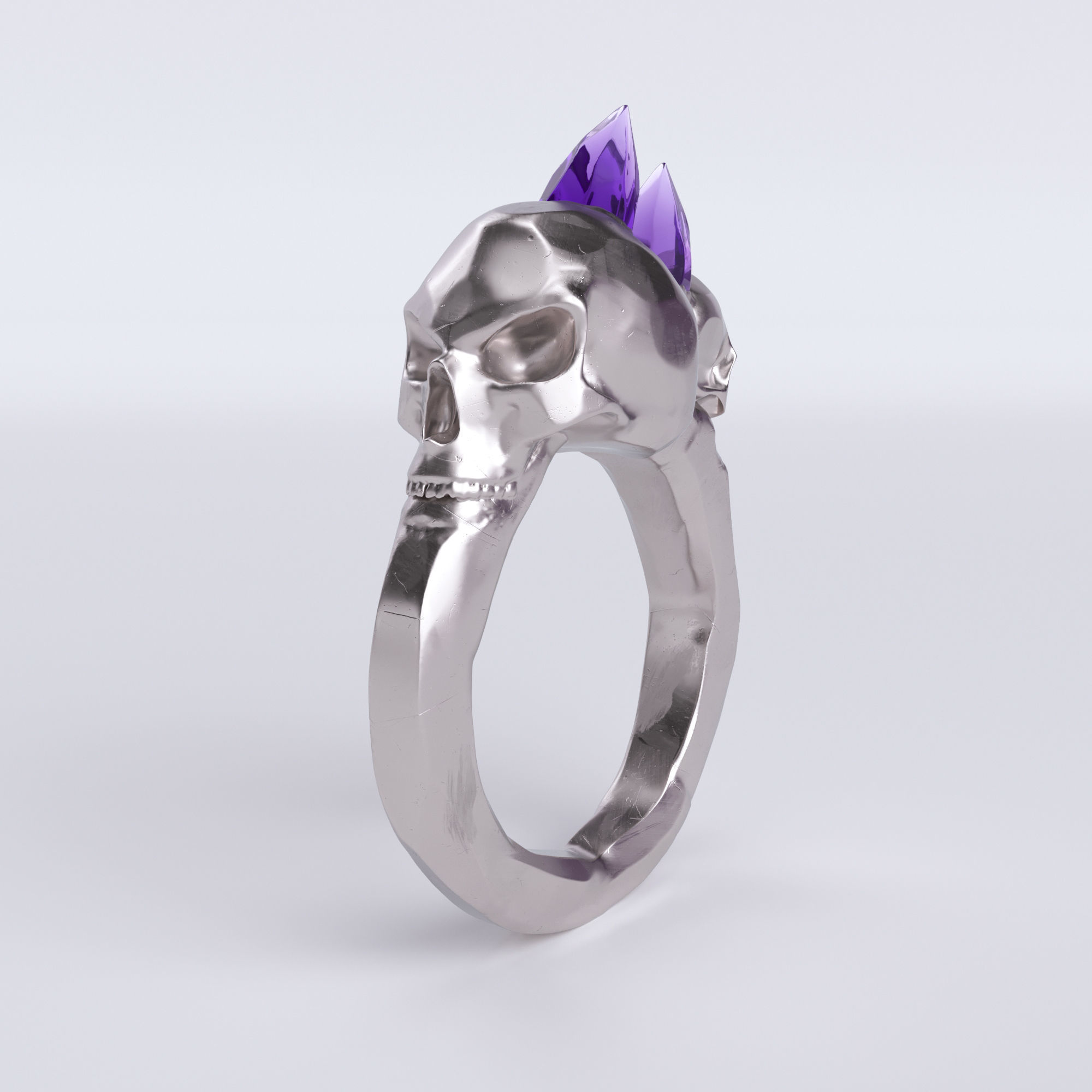 Skull Ring Free 3D model_1
