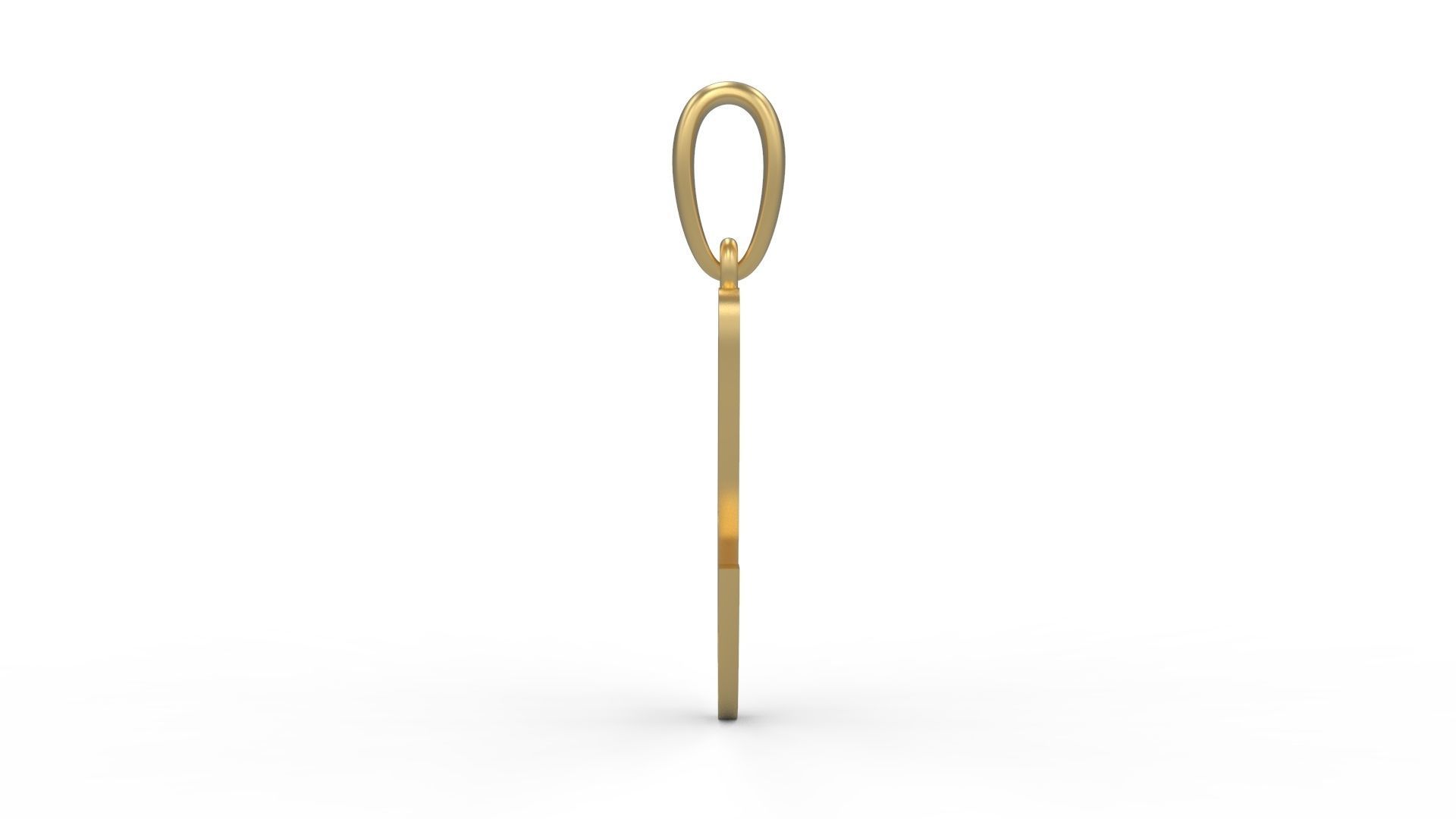 Initial Letters Pendant AngillaTattoo Q 3D print model_2