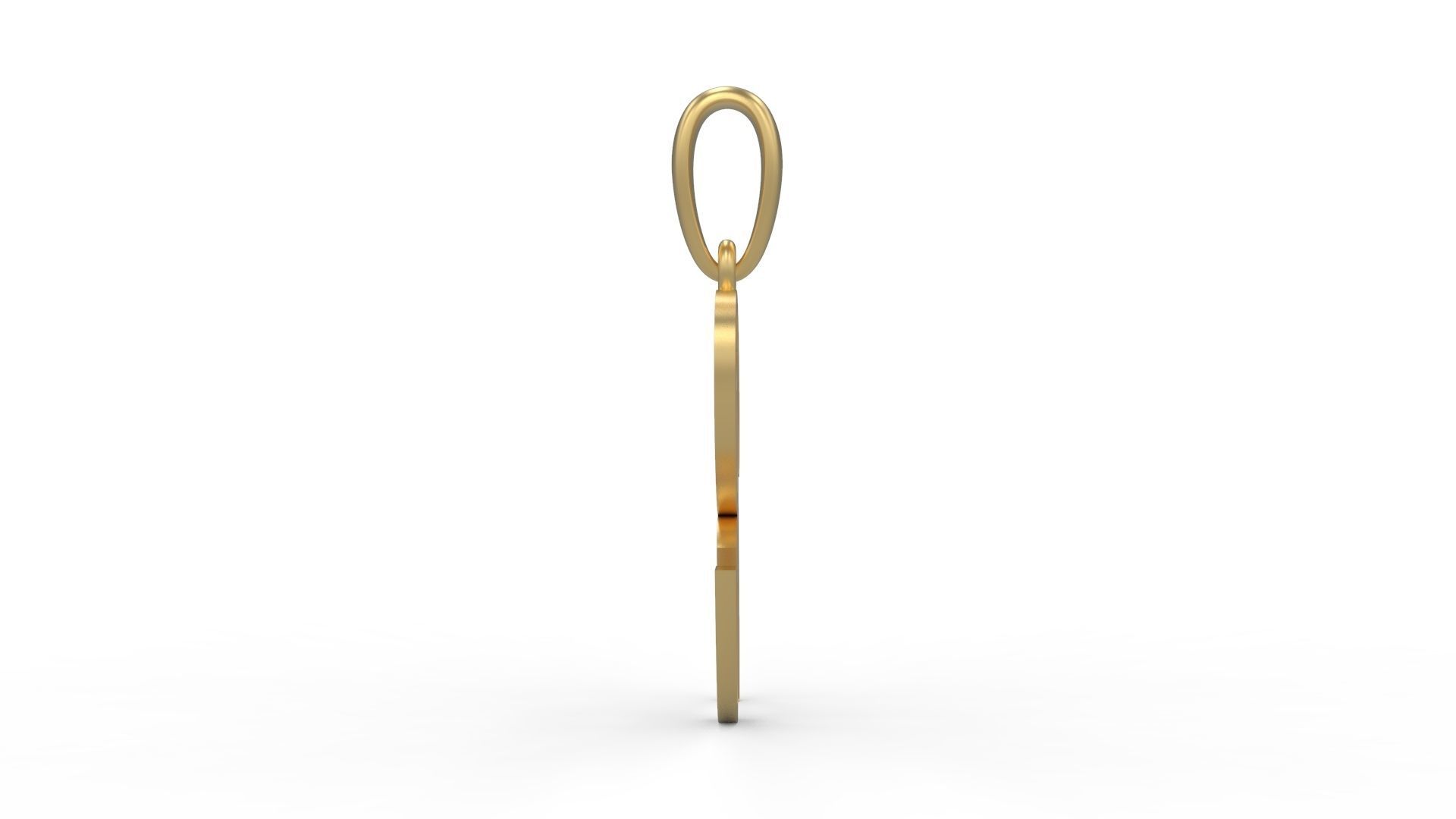 Initial Letters Pendant AngillaTattoo R 3D print model_2