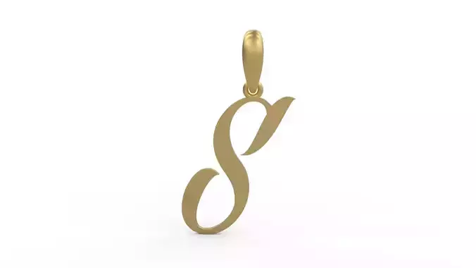 Initial Letters Pendant AngillaTattoo S