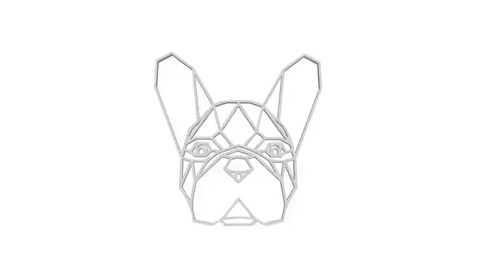 French Bulldog Dog cutout chain necklace