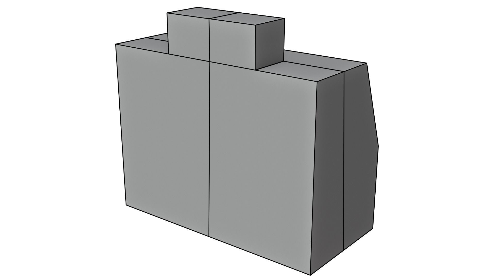 Worn Ice Vending Machine Box Gas Station Prop Low-poly 3D model_6