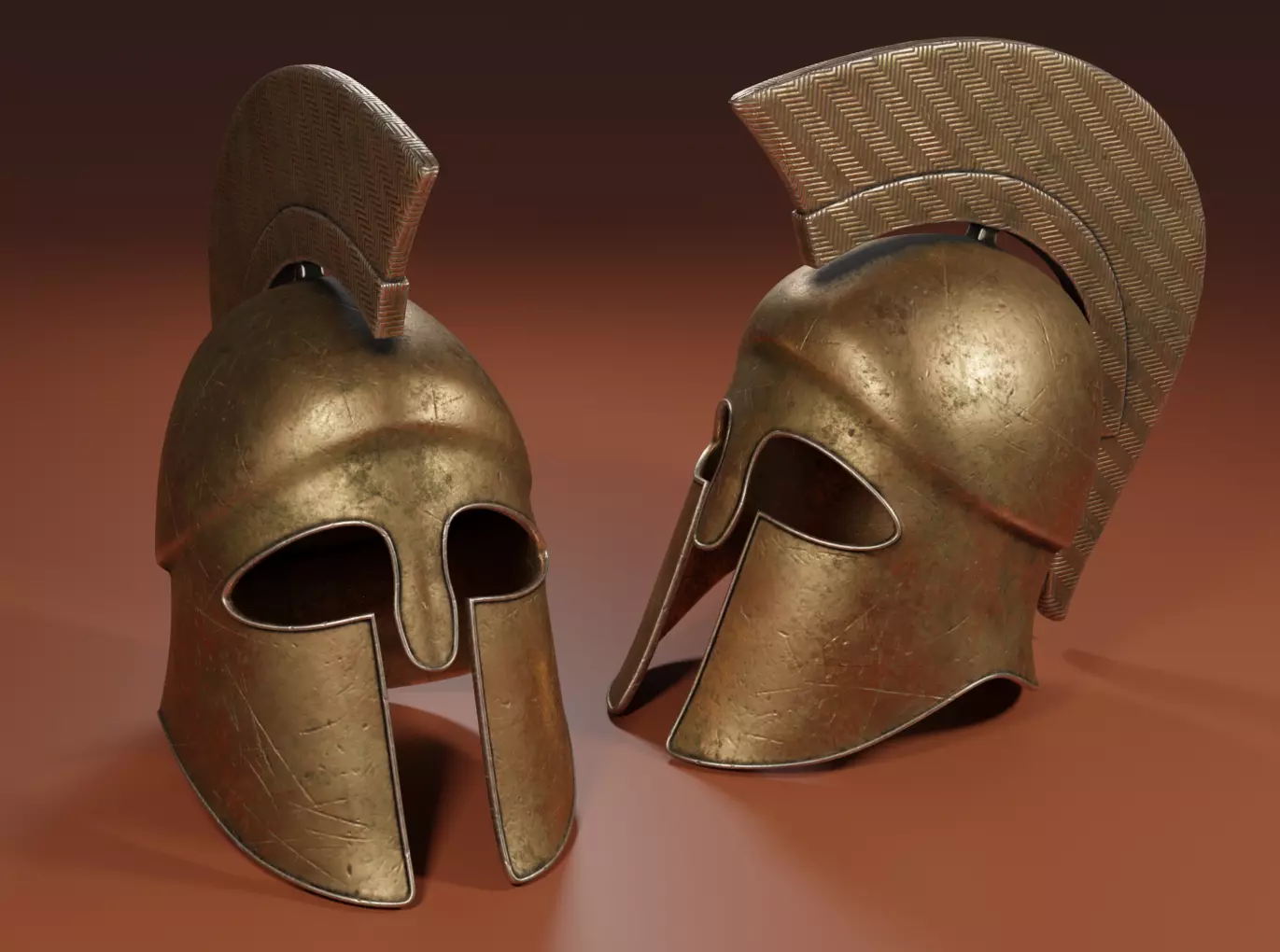 Greek Helmet 1 Free low-poly 3D model