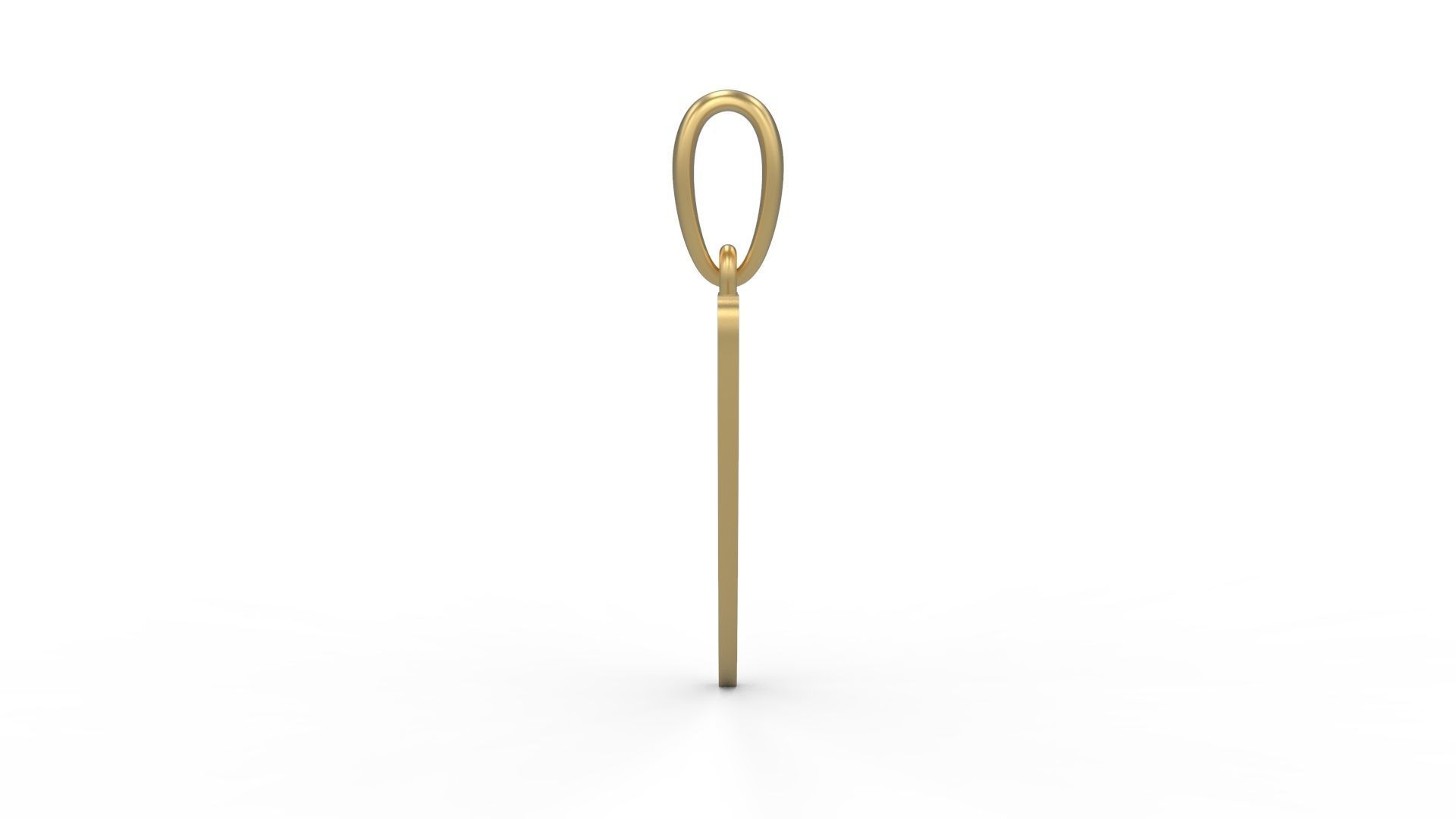 Initial Letters Pendant AngillaTattoo V 3D print model_2