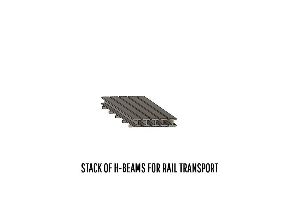 CARGO-0005 Steel cargo set H0-scale 10 items 3D print model_11