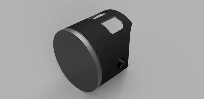 Piston front of camera