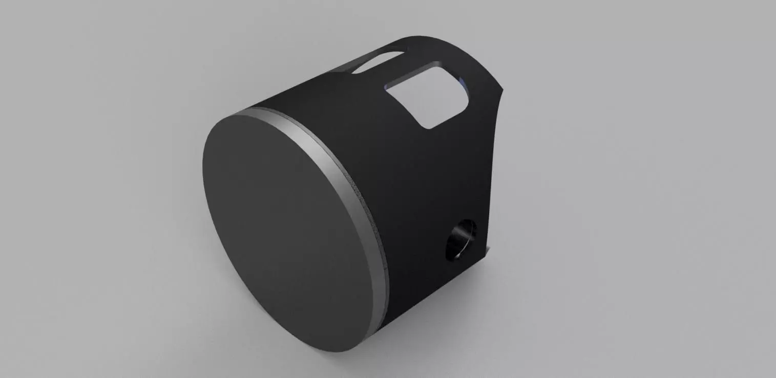 Piston front of camera Low-poly 3D model