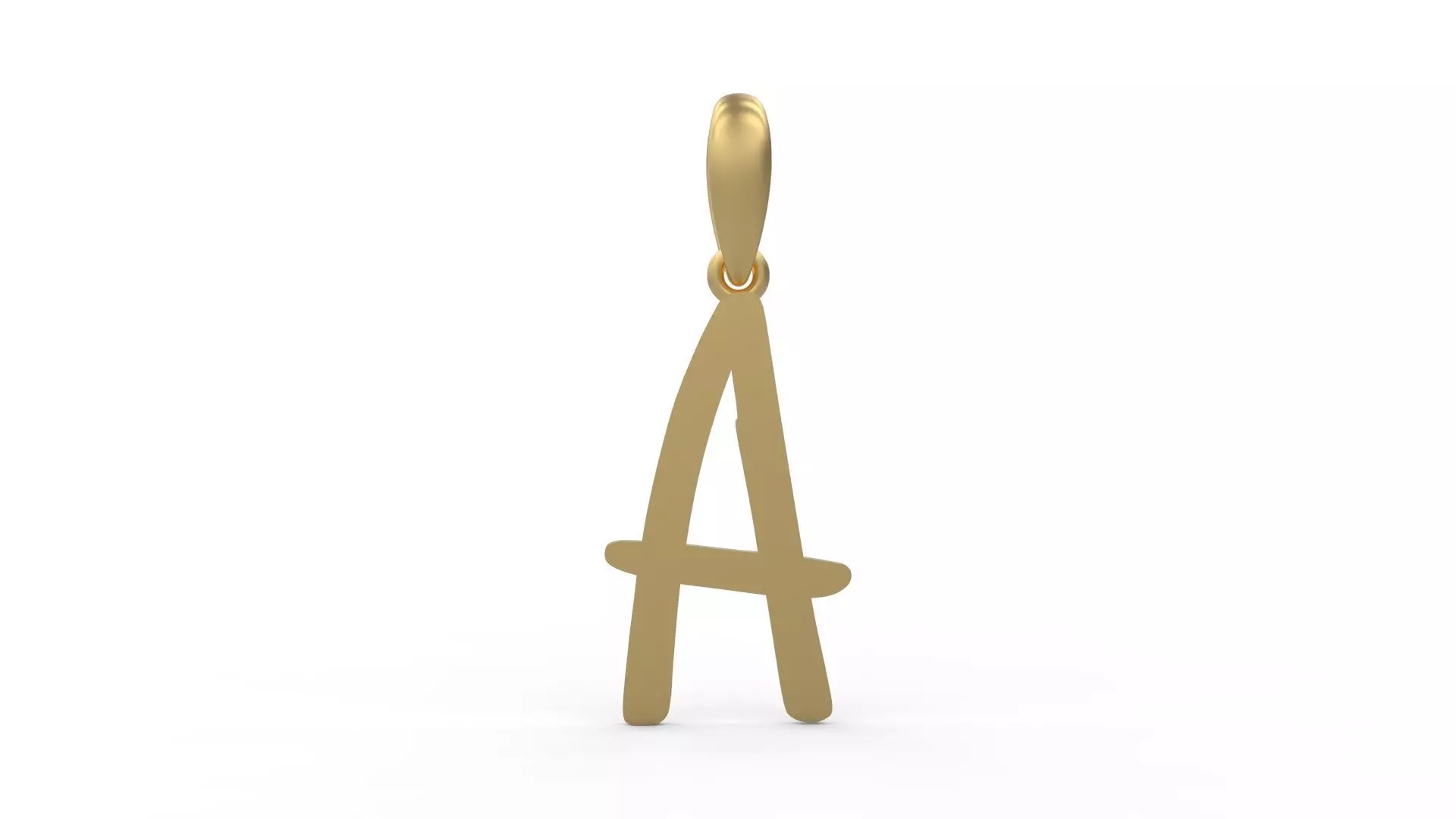 Initial Letters Pendant AnnaBee A 3D print model_0