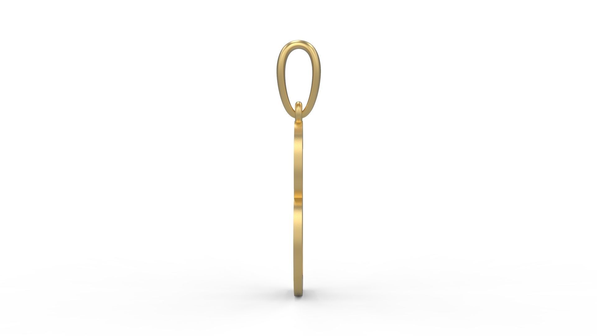 Initial Letters Pendant AnnaBee B 3D print model_2