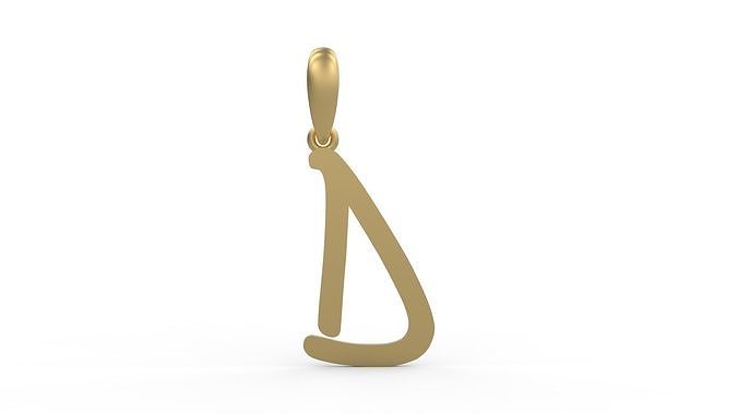 Initial Letters Pendant AnnaBee D 3D print model