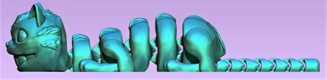 FLEXI CHESHIRE CAT Free 3D print model