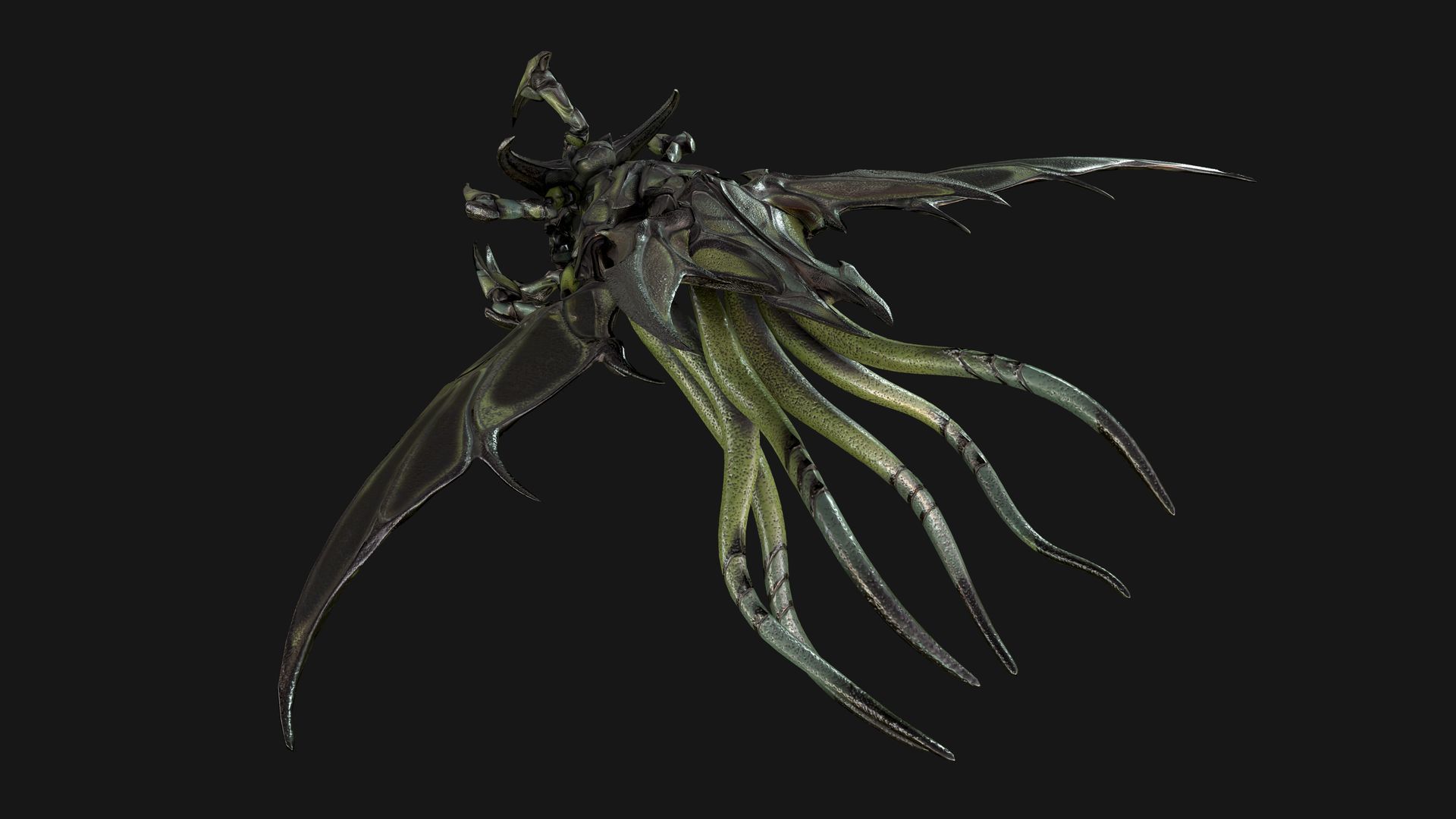 Air Leviathan Low-poly 3D model_5