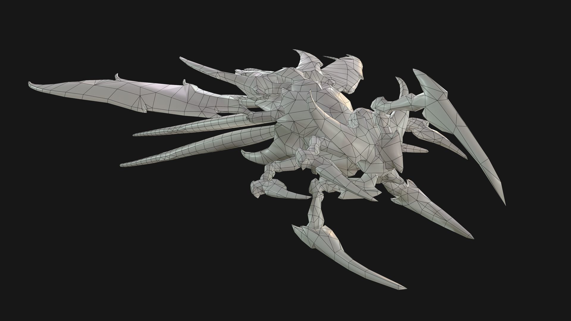 Air Leviathan Low-poly 3D model_7