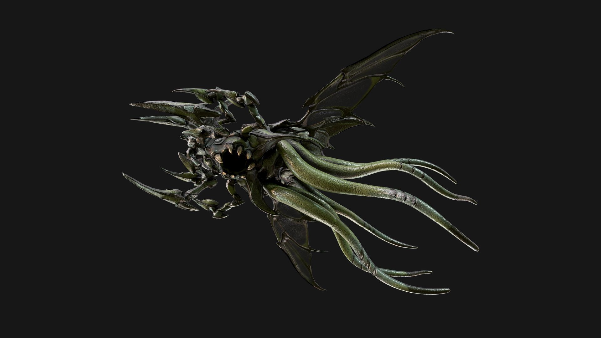 Air Leviathan Low-poly 3D model_6