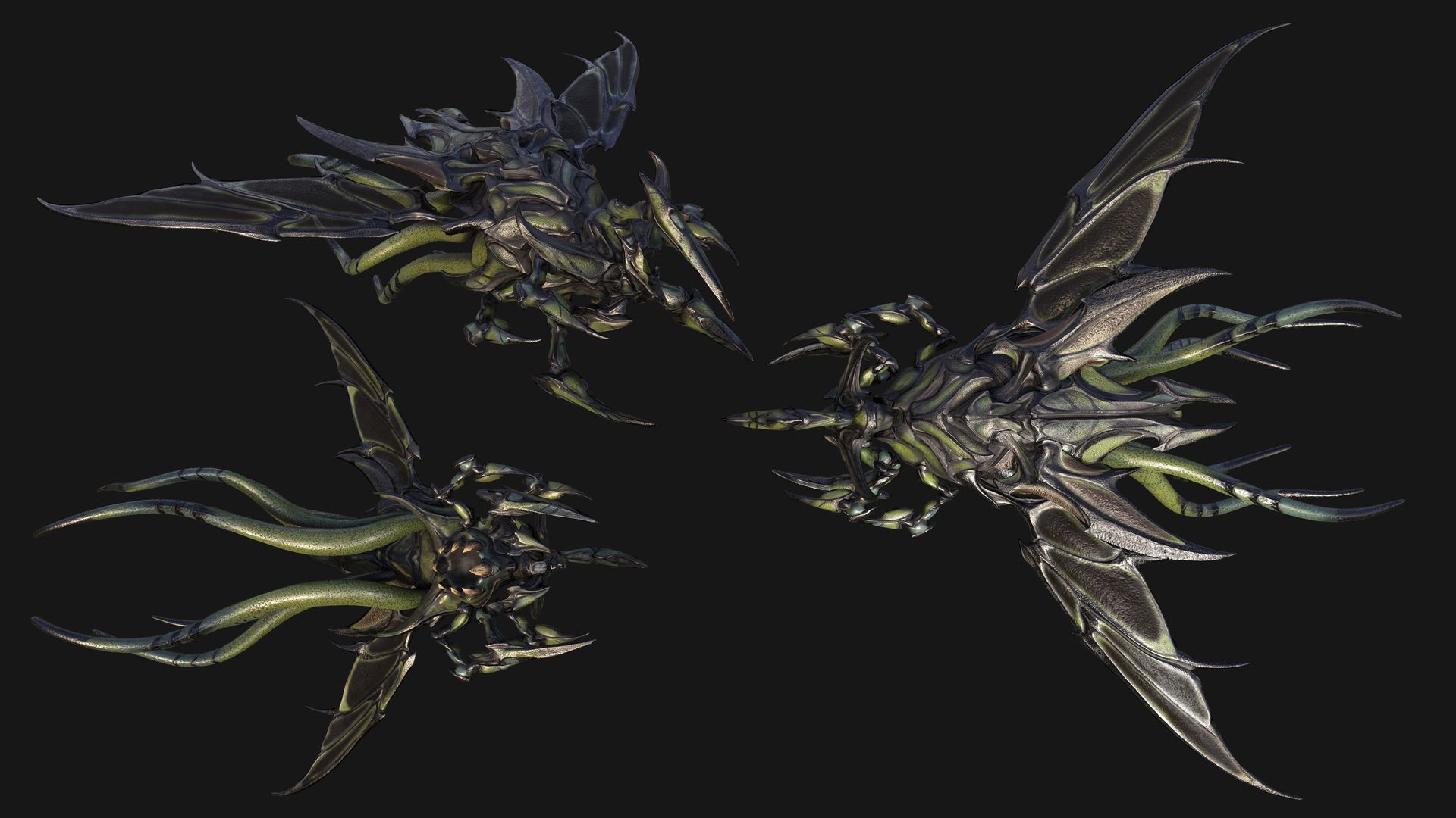 Air Leviathan Low-poly 3D model_2