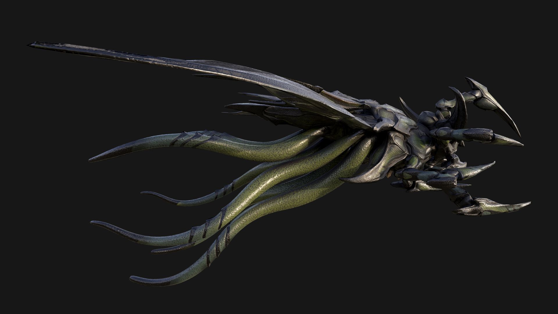 Air Leviathan Low-poly 3D model_4