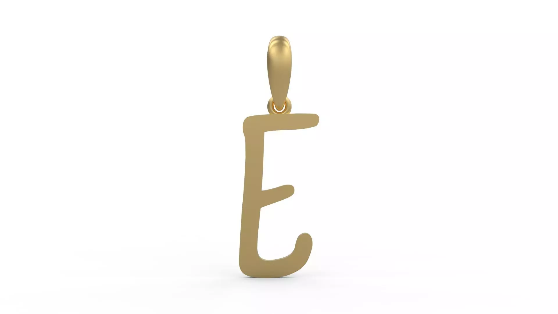 Initial Letters Pendant AnnaBee E  3D print model_0