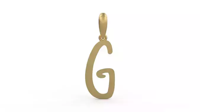 Initial Letters Pendant AnnaBee G