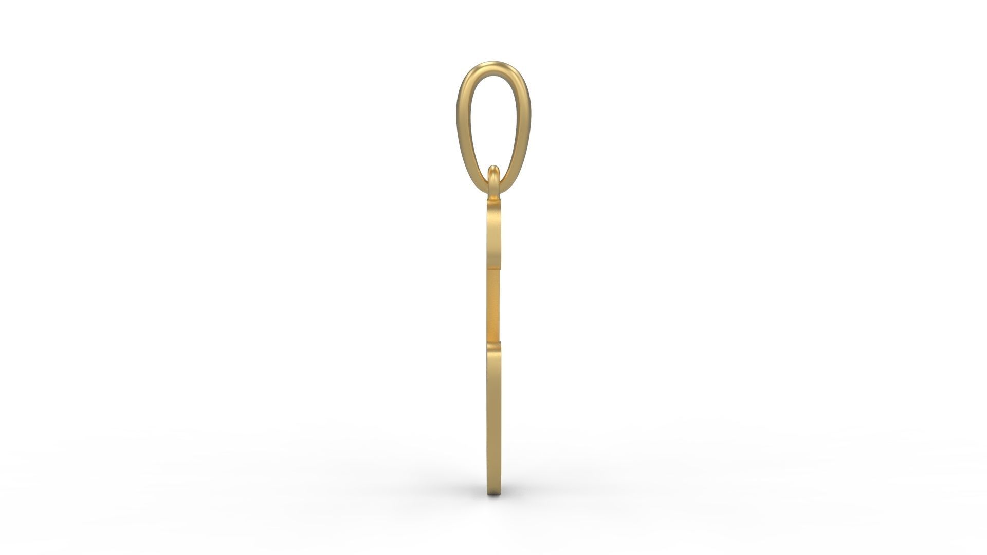 Initial Letters Pendant AnnaBee G 3D print model_2