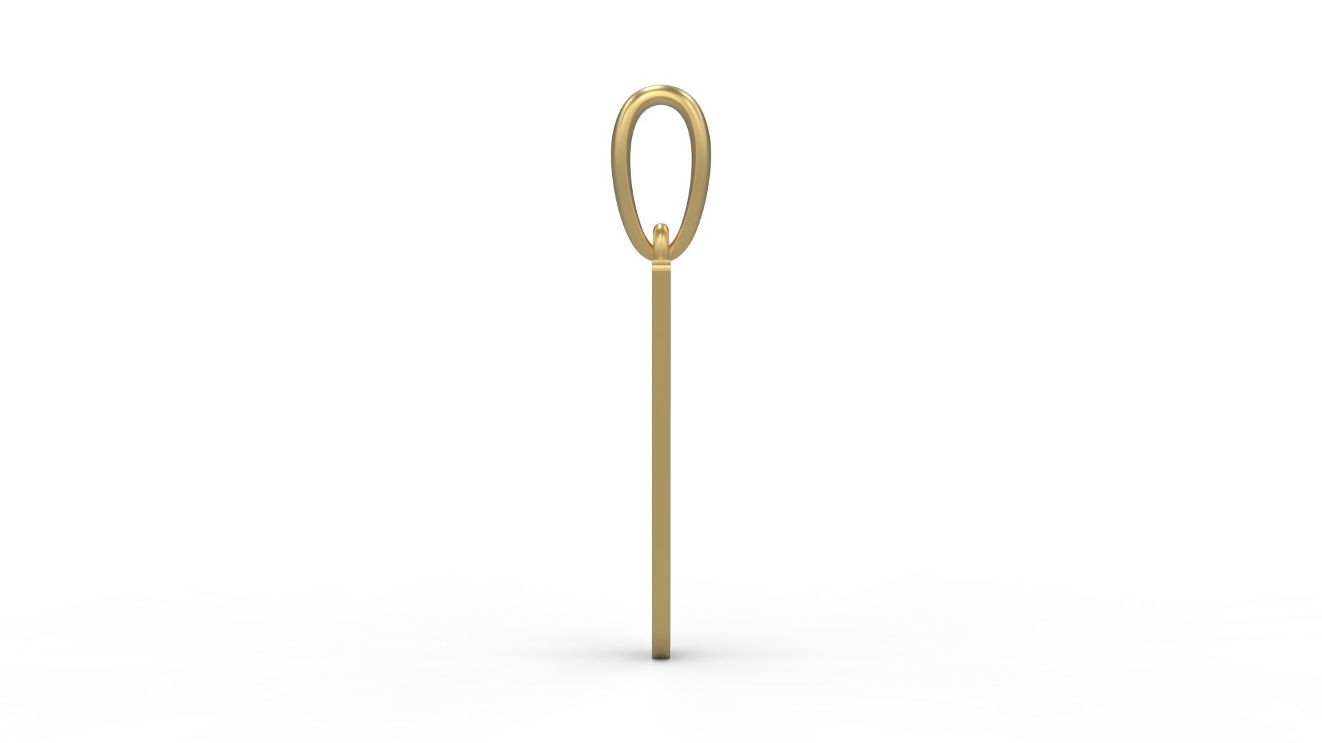 Initial Letters Pendant AnnaBee J 3D print model_2