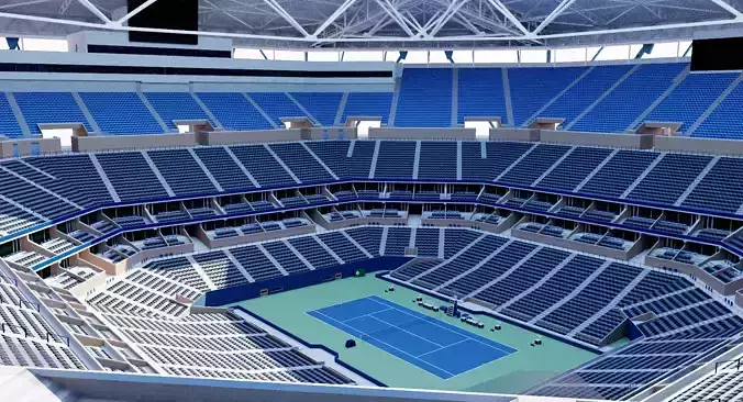 Arthur Ashe Stadium - US Open New York 3D model