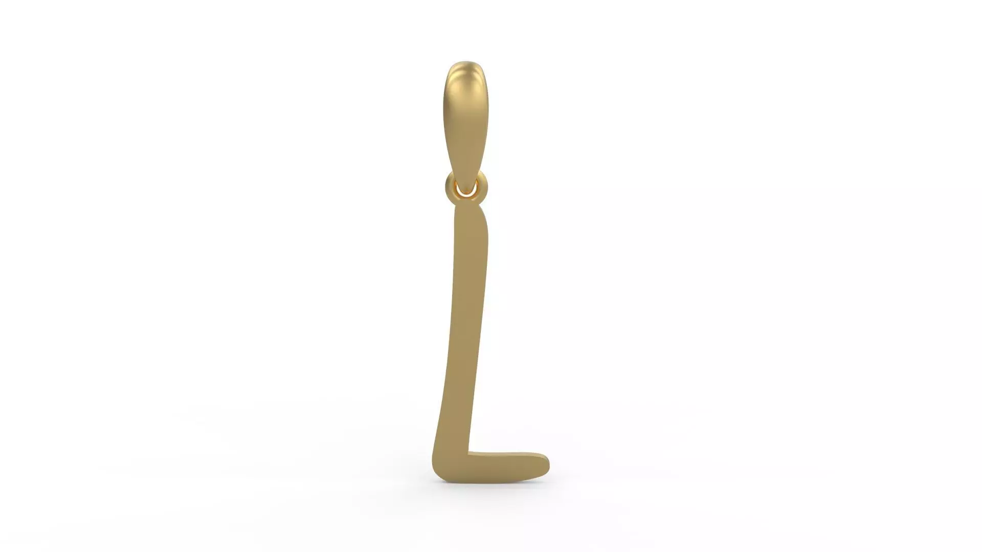 Initial Letters Pendant AnnaBee L 3D print model_0