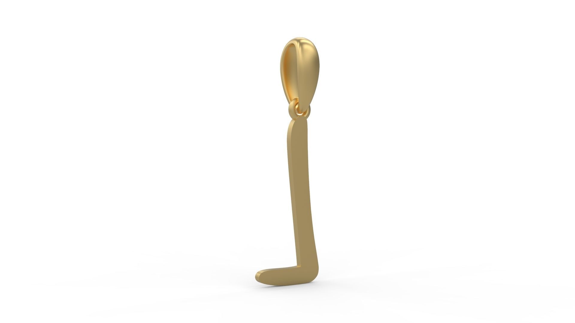 Initial Letters Pendant AnnaBee L 3D print model_3