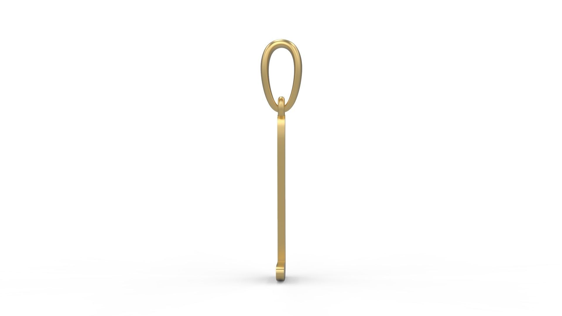 Initial Letters Pendant AnnaBee L 3D print model_2