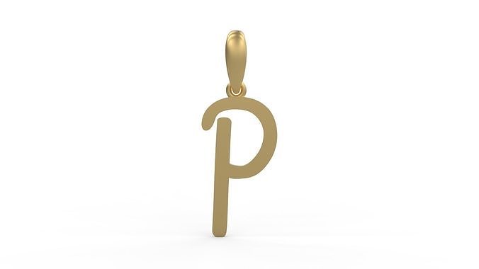 Initial Letters Pendant AnnaBee P 3D print model