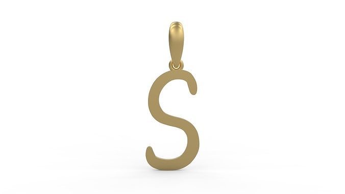 Initial Letters Pendant AnnaBee S 3D print model