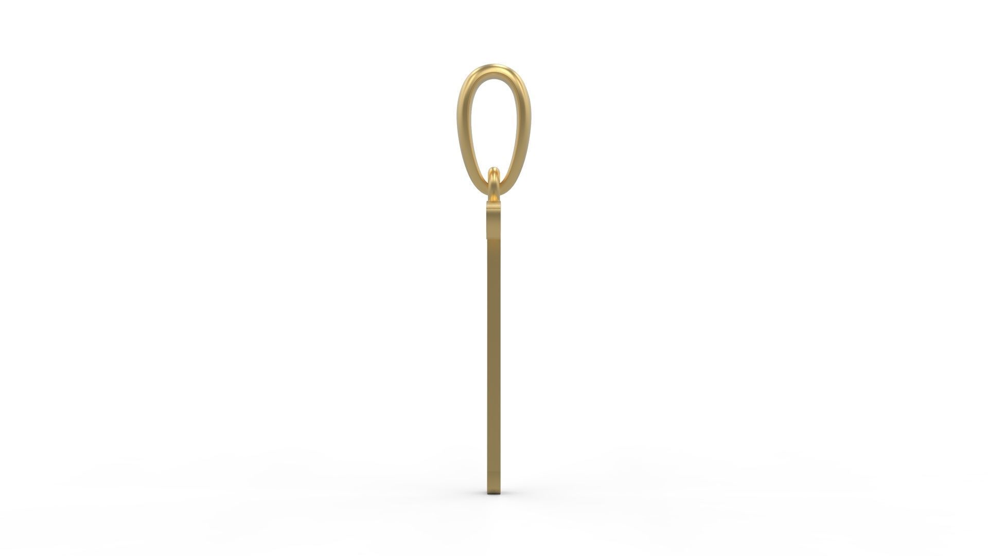 Initial Letters Pendant AnnaBee T 3D print model_2