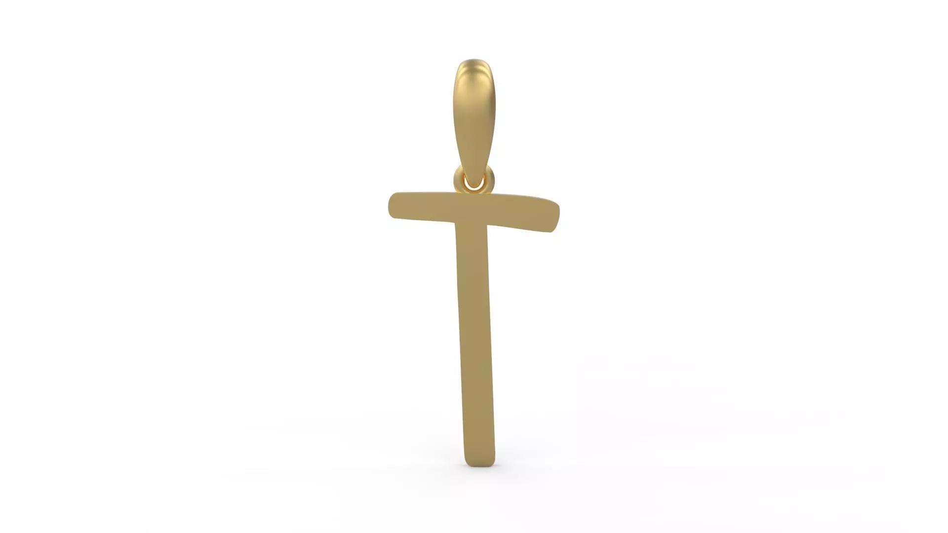 Initial Letters Pendant AnnaBee T 3D print model_0