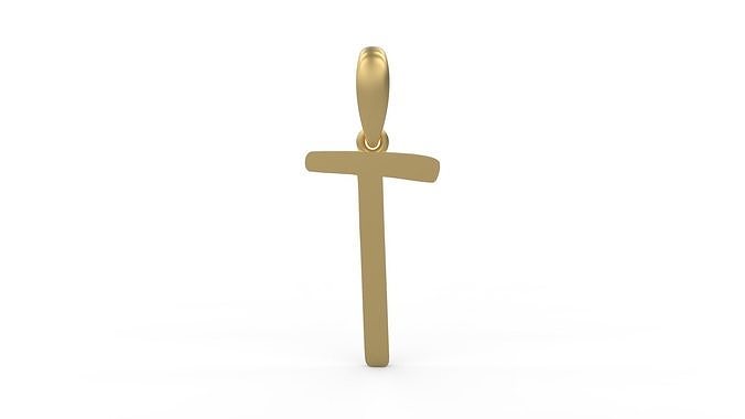 Initial Letters Pendant AnnaBee T 3D print model