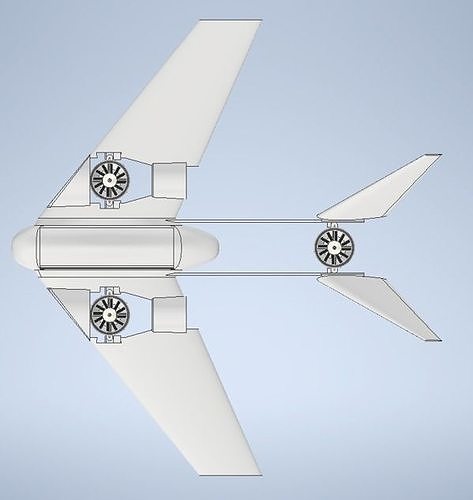 Vtol Drone 3D print model