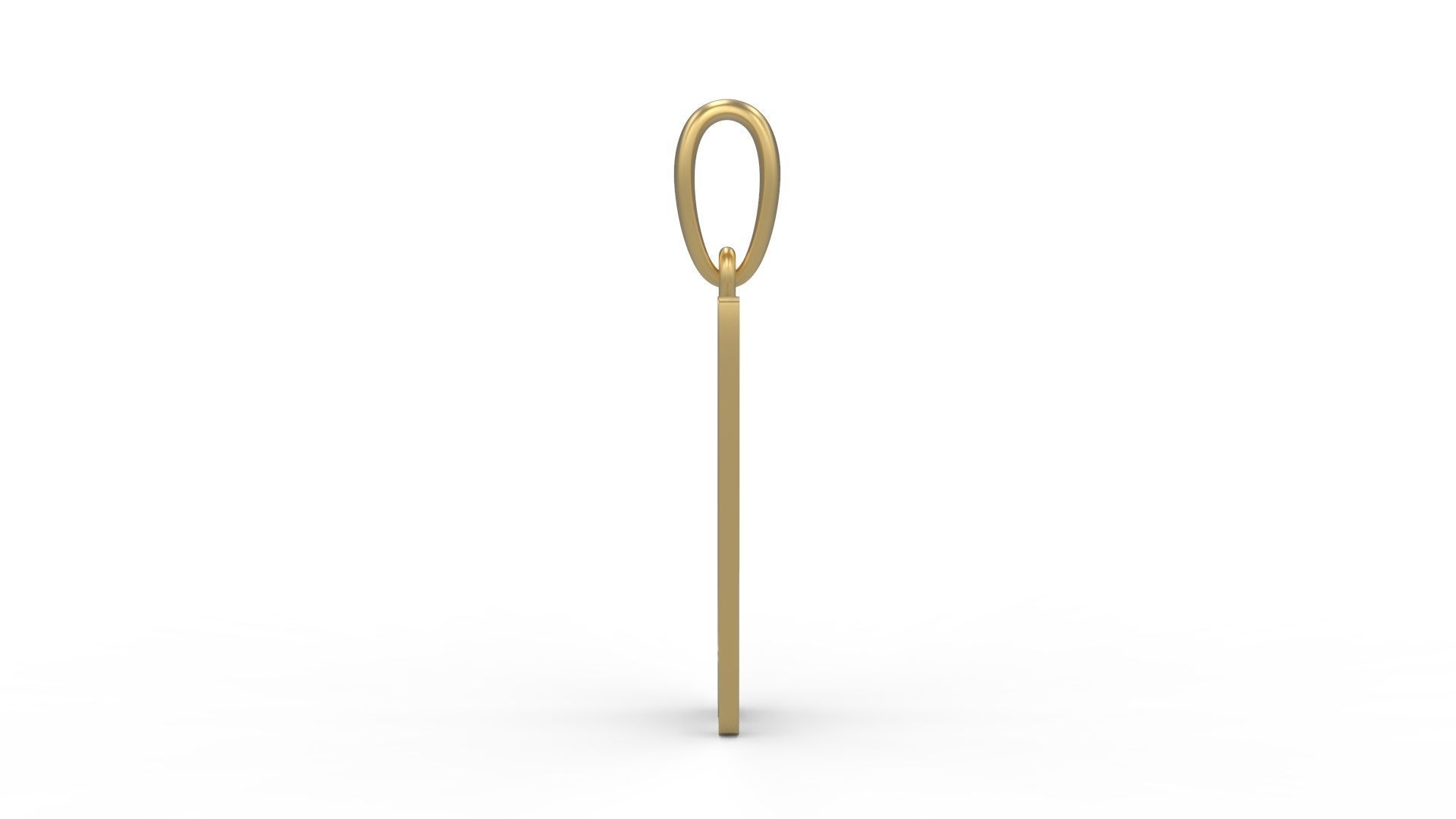 Initial Letters Pendant AnnaBee U 3D print model_2